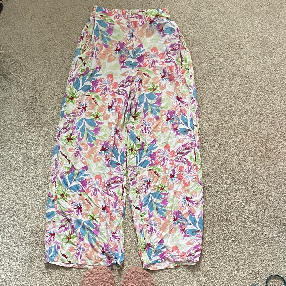 Roxy Vibrant Floral Wide Leg Pants